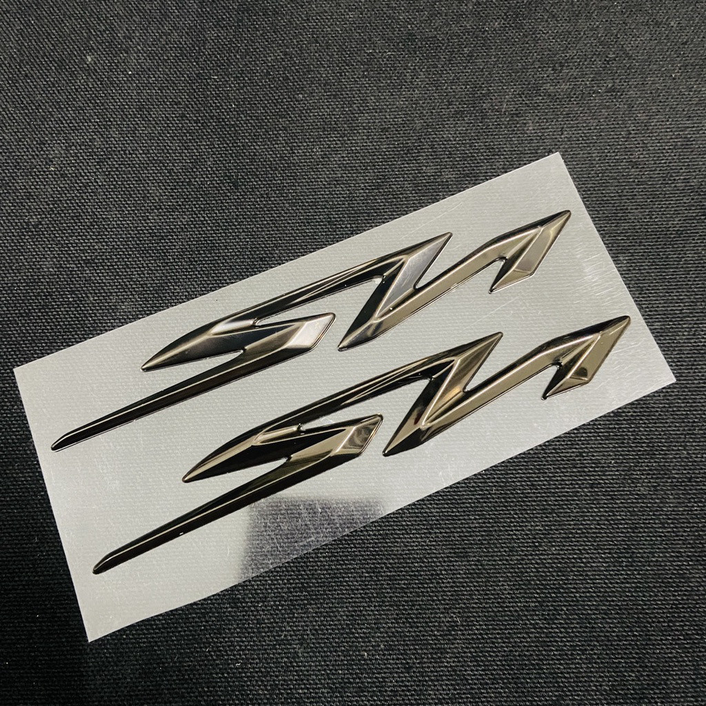 Bộ Tem Chữ Sh Màu Đen Dán Cho Xe Sh 125, Sh 150 Từ Năm 2020 Trở Đi, Chất Liệu Xi Bóng Cao Cấp.