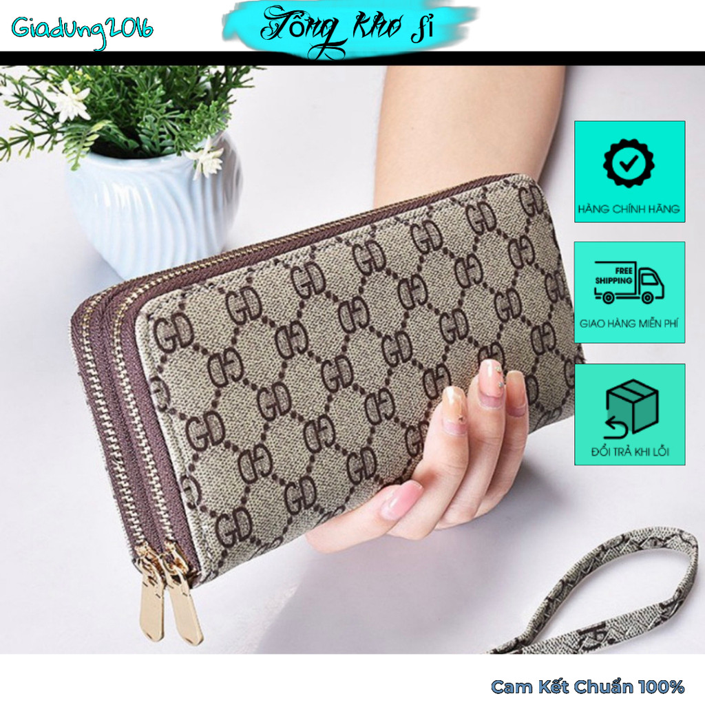 Ví nữ đẹp dáng dài cầm tay 1 và 2 khóa nhiều ngăn thời trang cao cấp giá rẻ  - giadung2016