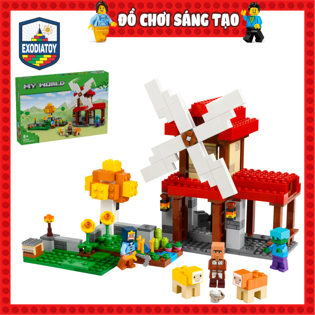 Mô hình đồ chơi My World Nông Trại Cối Xay Gió : The Windmill Farm - LELE BROTHERS 68262