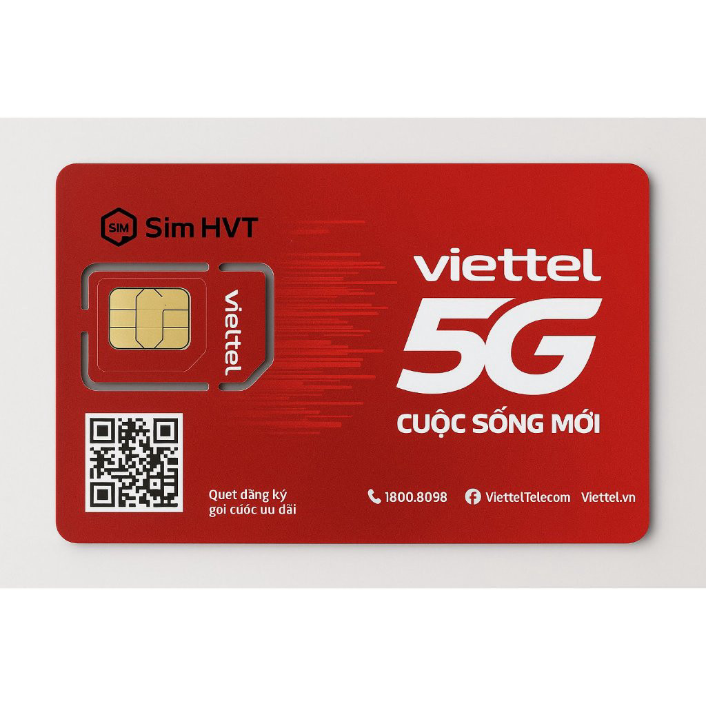 Sim Viettel 4G nguyên kít tự đăng ký thông tin có ưu đãi data