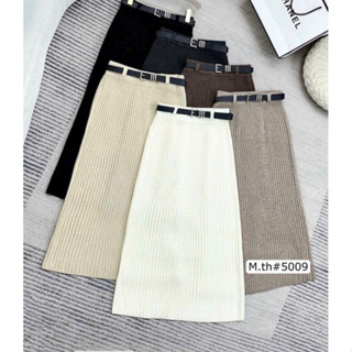  Chân váy len suông dài xếp li kèm đai nhiều màu hàng quảng châu cao cấp by TRANG CHAVI 