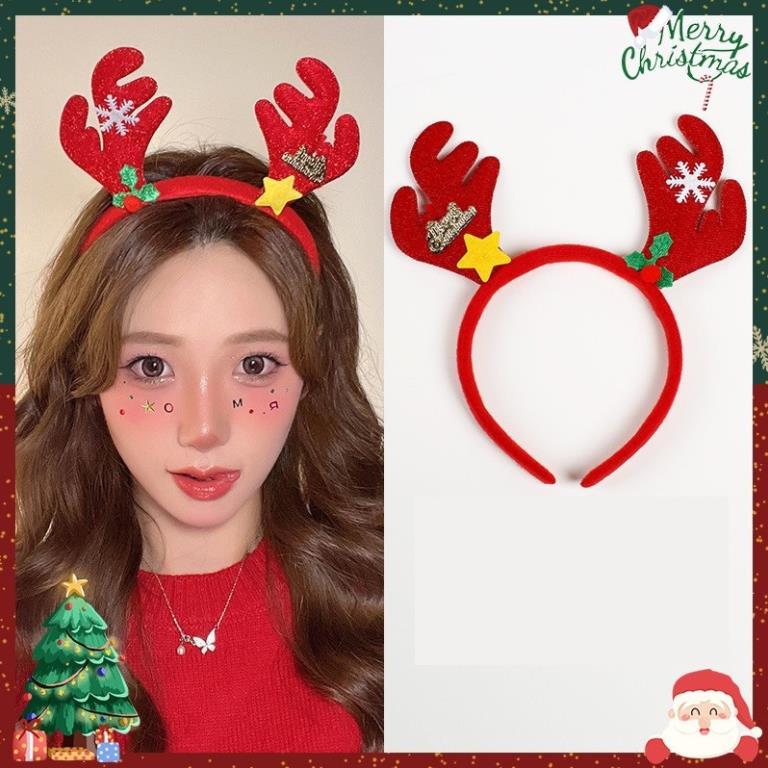 Bờm Noel,băng đô cài tóc mùa giáng sinh siêu xinh