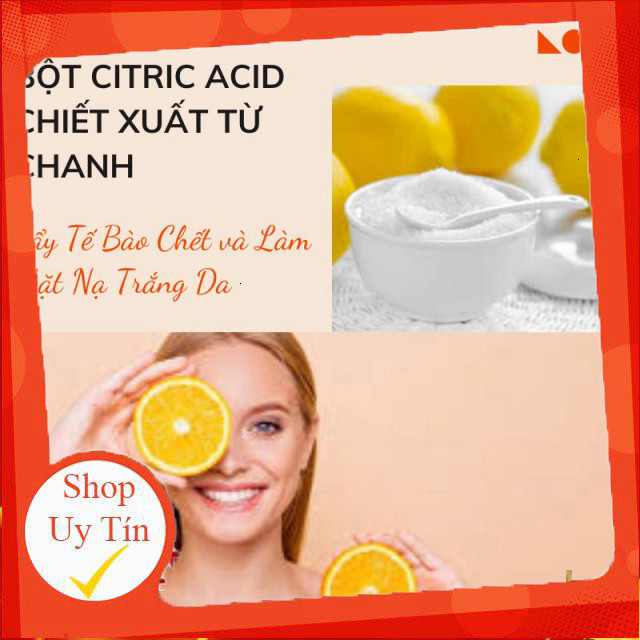 Bột chanh, bột citric (bột chanh) - chất điều chỉnh pH, tạo độ chua cho thực phẩm, đồ uống tươi ngon