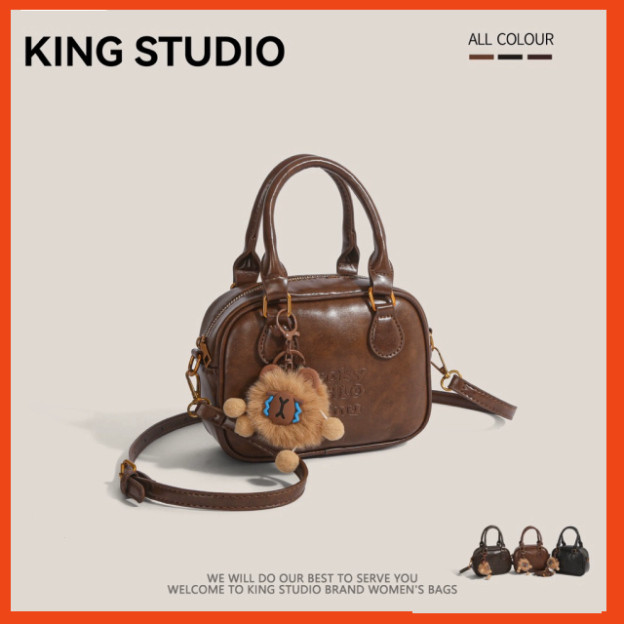 ( Tặng Charm Gấu ) Túi Xách Nữ Xách Tay Đeo Chéo Da 2 li Dầy Cao Cấp Thegioituixachqc A77 Bag [Vip]