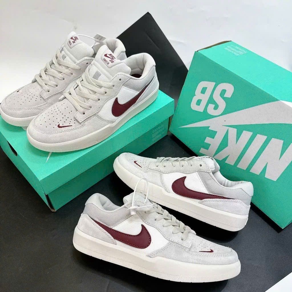 Giày _SB Force 58,Giày Thể Thao _SB Force 58 Vạch Đỏ Đen Nam Nữ Hàng Chuẩn Đẹp Full Box Bill
