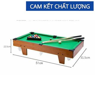   Rẻ Vô Địch 51x31x16cm  Bàn Bi A Bi Da BiDa Mini Gỗ Cho Trê Em Dài 51cm 
