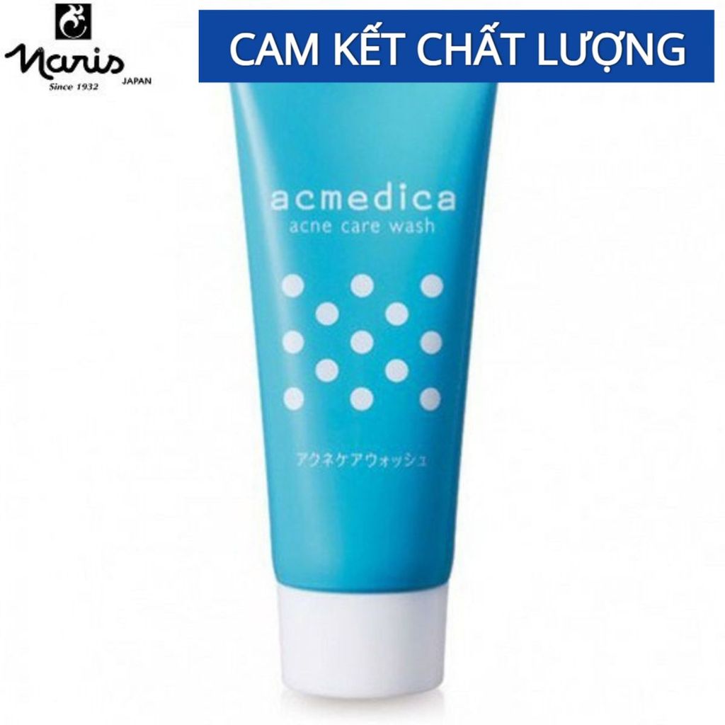 Sữa rửa mặt cho da mụn, da dầu, da dầu mụn Naris Nhật Bản Acmedica Acne Care 100g