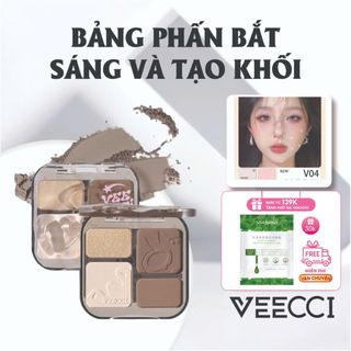  Phấn Tạo Khối & Highlight VEECCI – Lên Màu Chuẩn Lâu Trôi Highlight Căng Bóng 