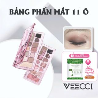  Bảng Mắt VEECCI 11 Ô Kèm Cọ Mắt– Tông Màu Đa Dạng Makeup Rạng Rỡ 