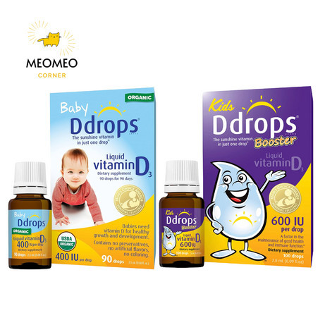 Baby Ddrops Vitamin D3 ddrop cho bé 90 giọt của Mỹ