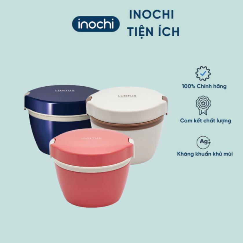 Hộp cơm giữ nhiệt 2 tầng Luntus Asvel Nhật Bản (HLB-CD800) Inochi 800ml