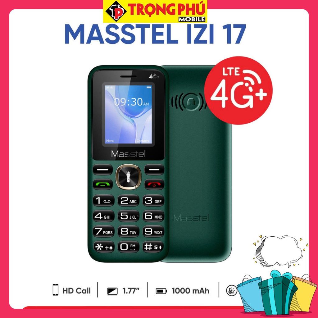 Điện thoại Masstell izi 17 chính hãng 4g chuẩn