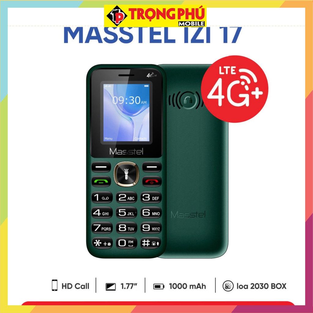 Điện thoại Masstell izi 17 chính hãng 4g chuẩn  - Chính hãng xịn