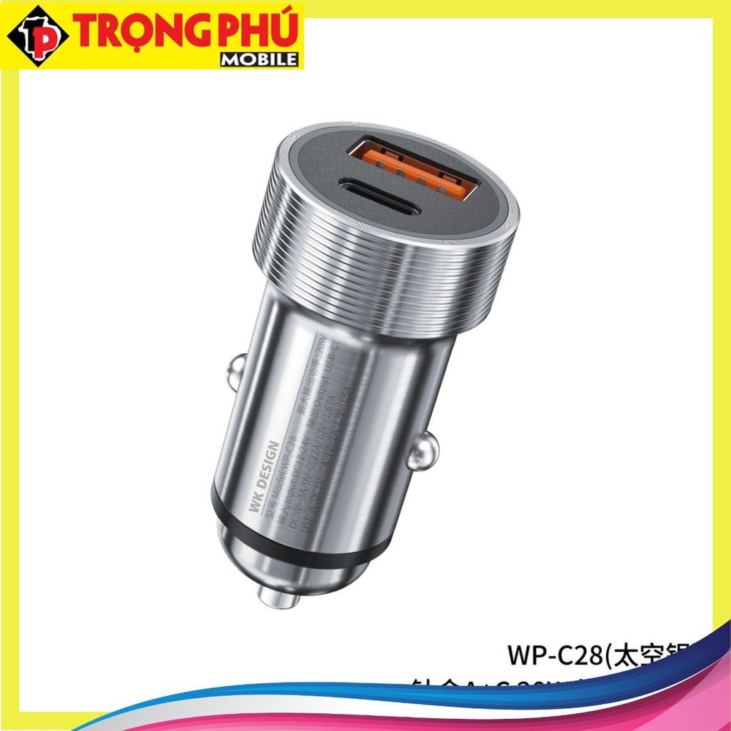 Cốc sạc ô tô Wekome WP-C28  - Online sale off