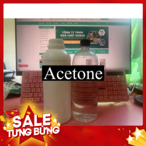 ( Hoá Chất VN ) Chất Tẩy Rửa Acetone 1 Lít - Tẩy Sơn Móng, Keo Dính, Gốm Sứ và Thủy Tinh Hiệu Quả từ