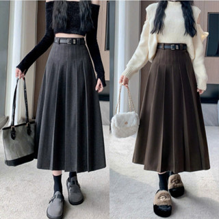    Hàng QC   Chân váy dạ xếp ly cổ điển phông cách hàn quốc chân váy dài thu đông by TRANG CHAVI - MS6655 