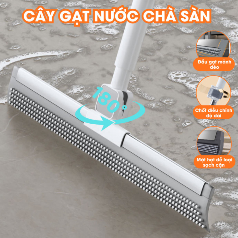 Cây gạt nước chà sàn đa năng, Chổi gạt nước sàn nhà, cây gạt nước nhà tắm Sky Home - CS02