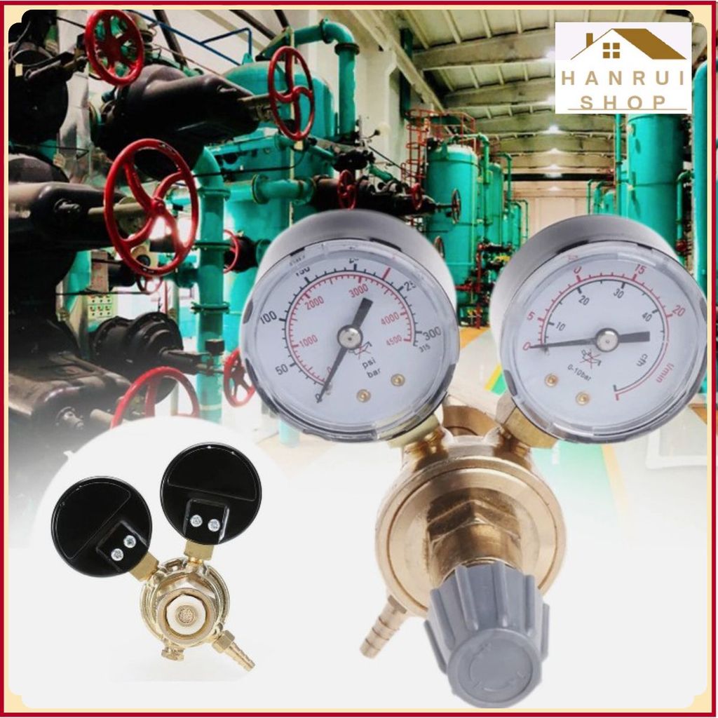 Van đo điều chỉnh áp suất Regulator KEG Beer, đồng hồ đo chỉnh áp suất cho craft beer ❤️Hanrui Shop❤