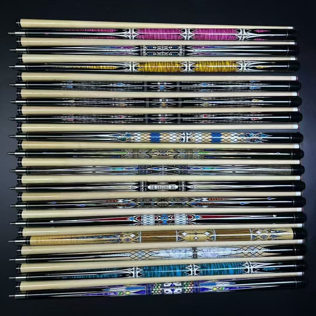 American Nine Ball Black Eight Billiard Cue Chinese billiard cue Big and Small Tip Billiard Cues Gua