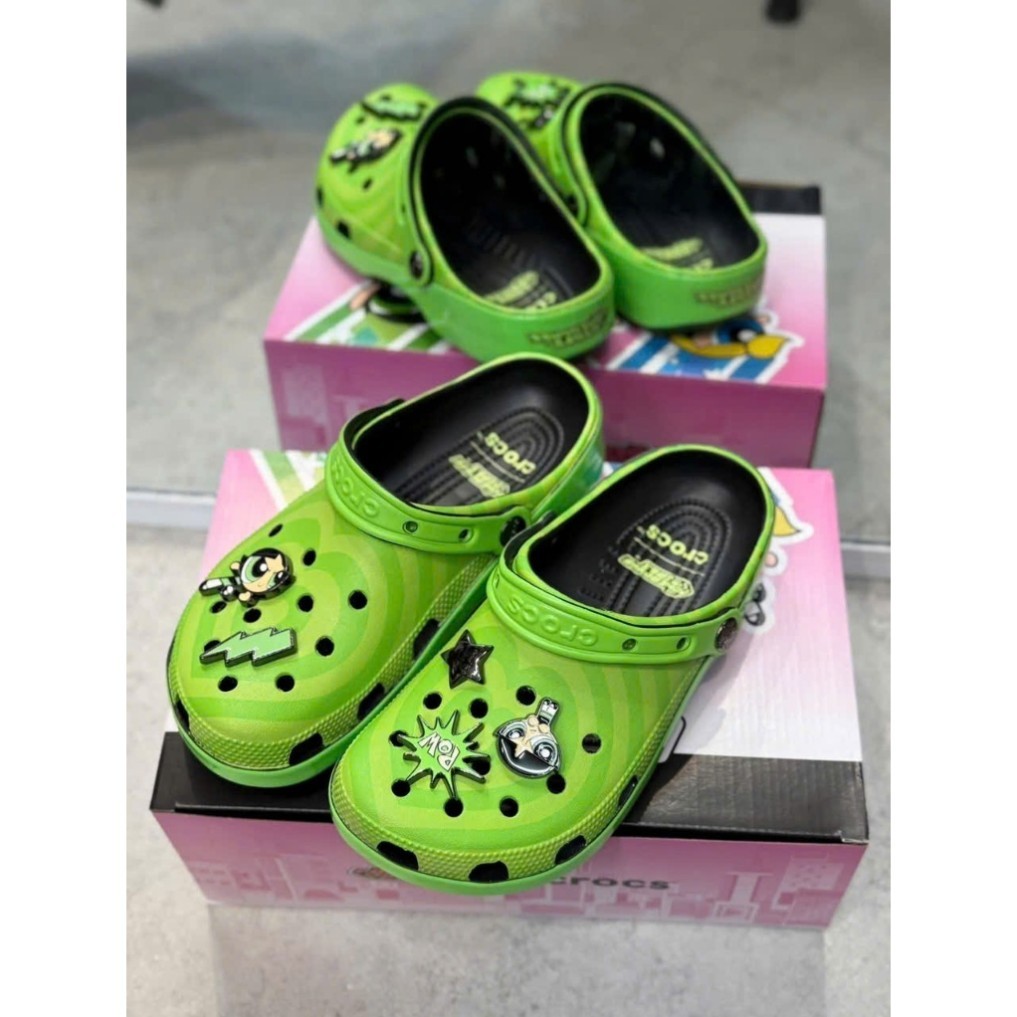Dép nam nữ Crocs x the powerpuff girls cực chất mang tiện lợi dễ thương