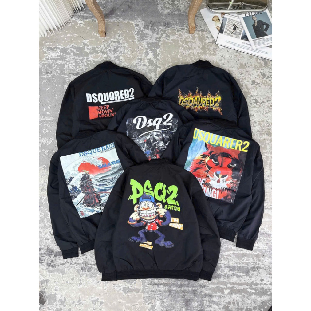 [HOT] Áo Khoác Dsquared 2 Phiên Bản 2. Áo Bomber Dsquared 2 ICON Cực Đẹp Chất Gió 2 Lớp Dành Cho Mùa
