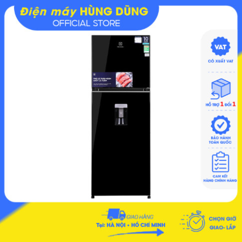 [SHIP HỎA TỐC HN] Tủ lạnh Electrolux Inverter 312 lít ETB3440K-H Xuất xứ Thái Lan -Hàng chính hãng ,