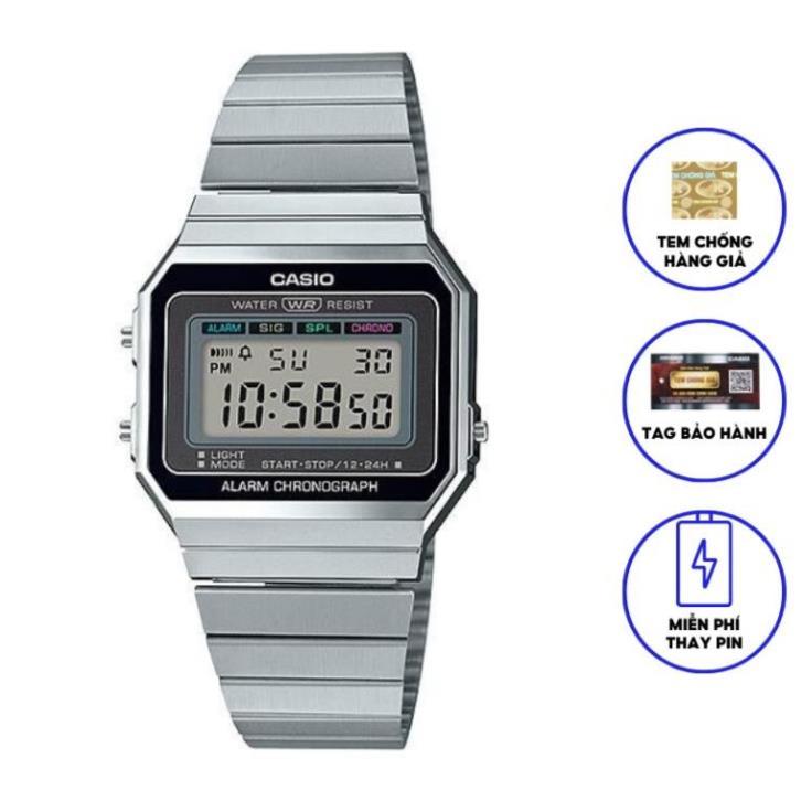 Đồng hồ Nam Dây Kim Loại CASIO A700W-1ADF Chính Hãng