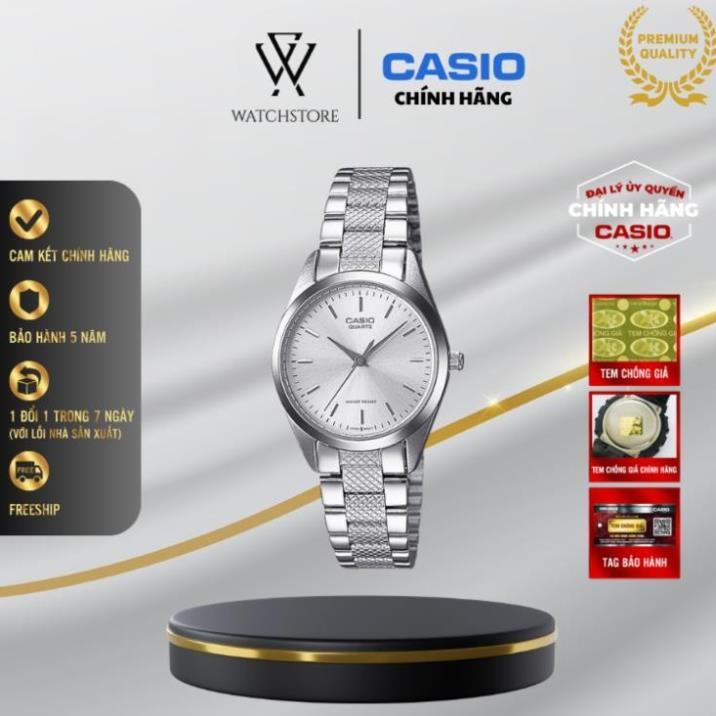 Đồng Hồ Nữ Casio Tay Bé LTP-1274D-7ADF Sang Trọng Quý Phái Mặt Kính Khoáng Trắng 22mm Dây Kim Loại K