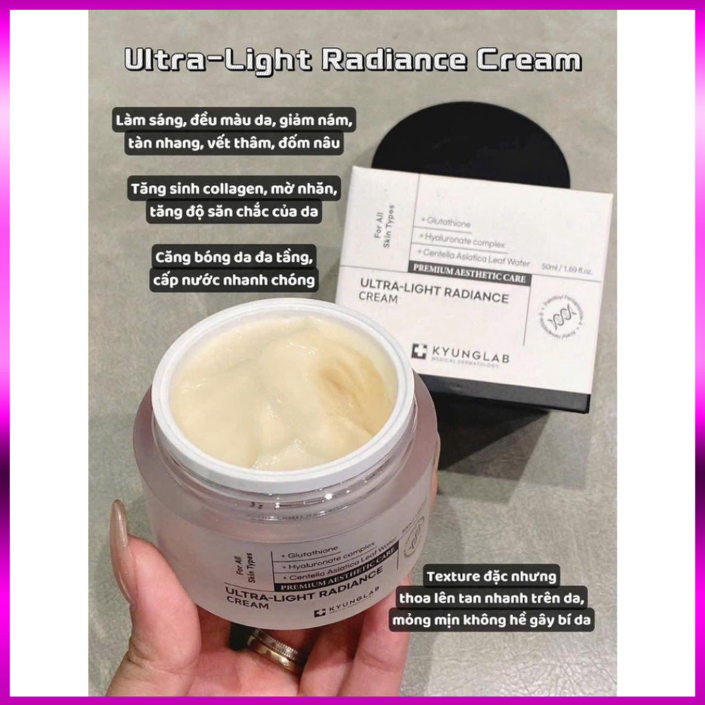 Kem Dưỡng Ẩm Radiance Kyunglab Chính Hãng – Cấp Ẩm, Làm Mịn Da, Dưỡng Sáng Tự Nhiên