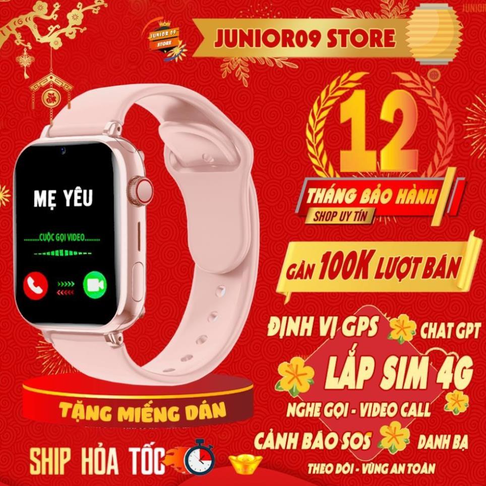 [ ĐỊNH VỊ GPS ] Đồng hồ thông minh Định vị trẻ em JUNIOR09 WATCH LUXURY | Lắp sim Nghe gọi độc lập |