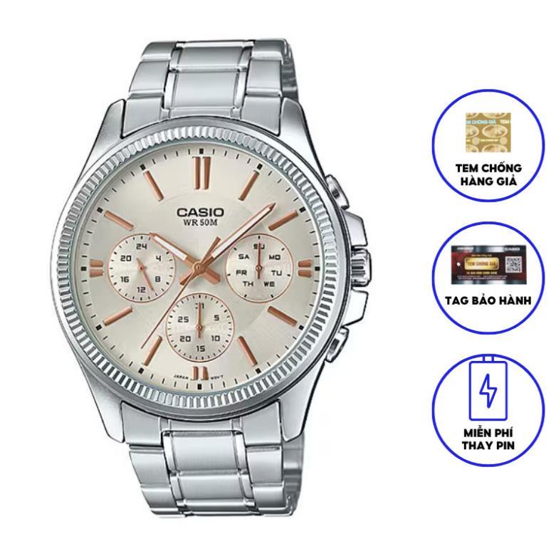 Đồng Hồ Nam Dây Kim Loại Chính Hãng Casio MTP-1375D-7A2VDF
