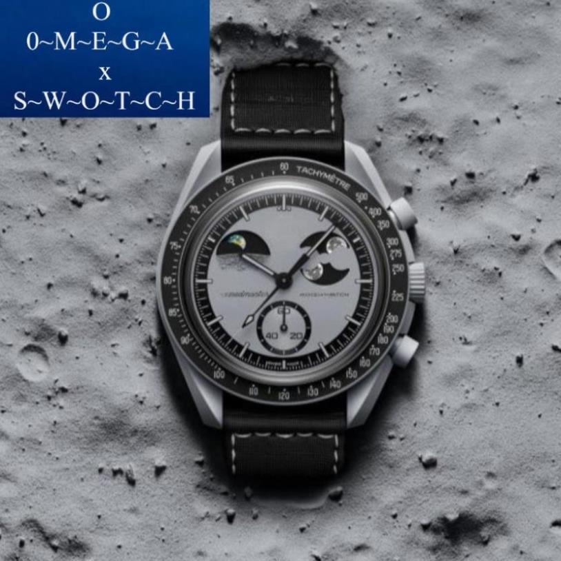 0me ~ ga x Swi0 ~ tch Đồng hồ nam thời trang Đồng hồ đeo tay thạch anh đa chức năng thể thao thông t