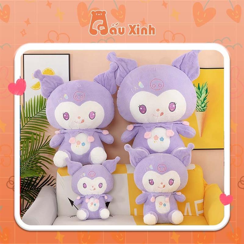 ✨Gấu Bông Hoạt Hình My Melody Kuromi Tím, Gấu Bông Cute Dễ Thương - Gấu Xinh - G91✨