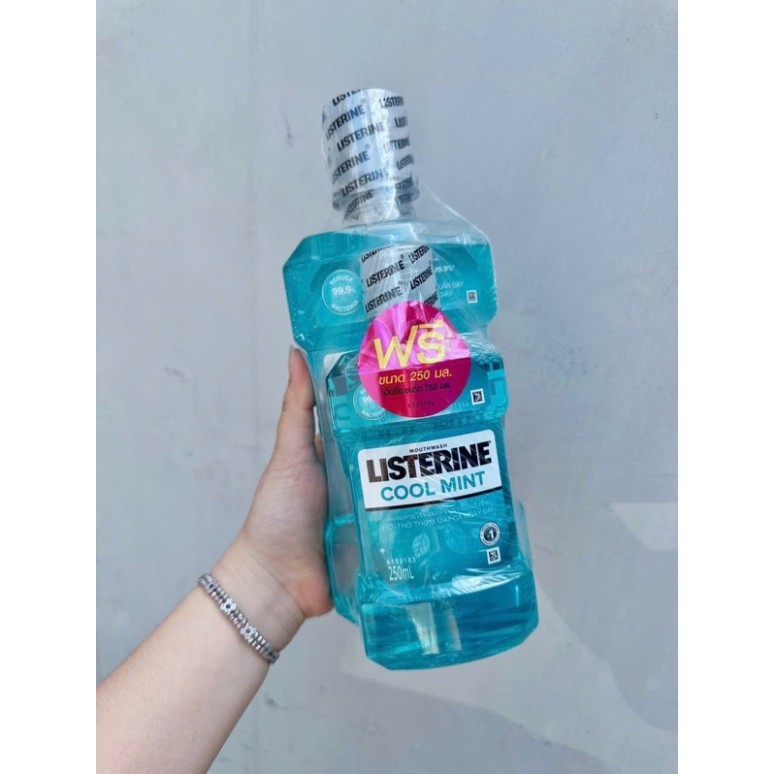 Nước Súc Miệng Làm Trắng Răng Listerine Bright & Clean (750ml) SẴN