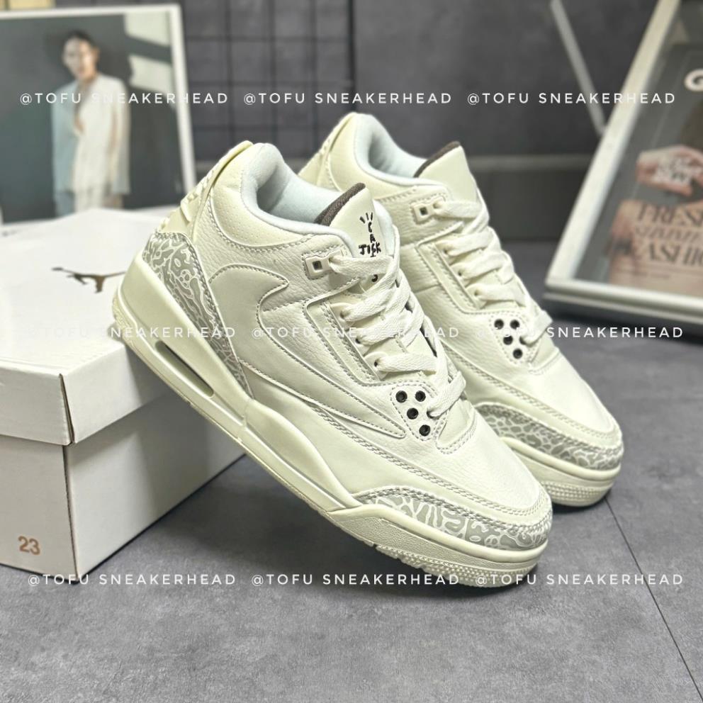 Giày Thể Thao JD 3 Retro Silver, Giày thể thao JD3 Gót xám