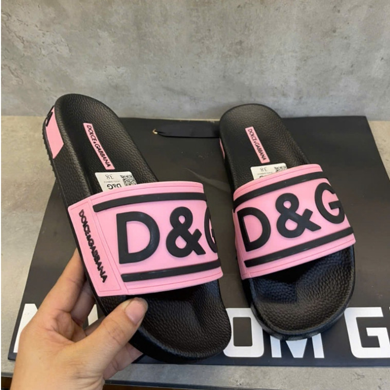 [D.G] ```[ICON DSQ] Dép Nam D,G Thiết Kế Độc Đáo, Màu Hồng Sành Điệu - Dép D,G Hàng Chính Hãng Hot H