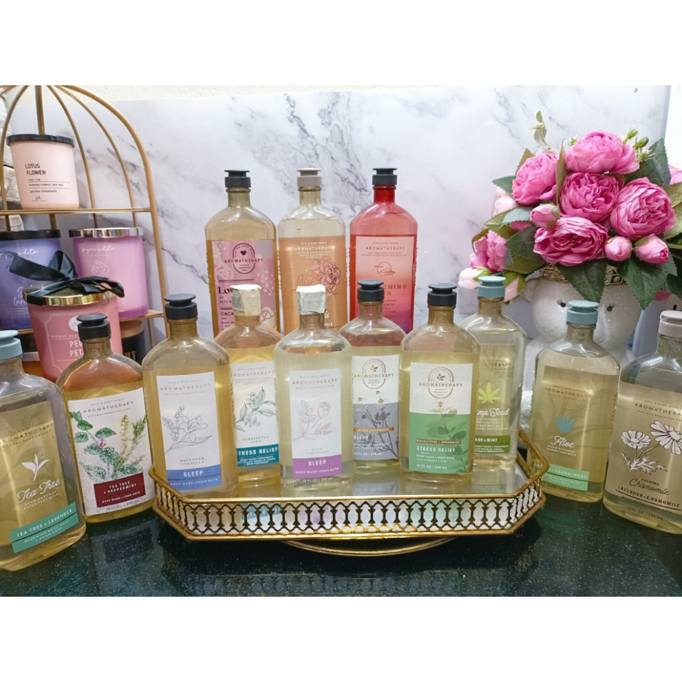 R Gel tắm Aromatherapy - Love Cacao Rose - B ath & B ody Works 295ml R