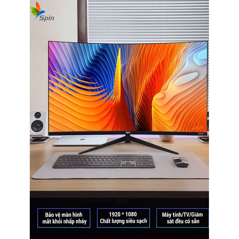 Màn hình cong Full HD 2k 100hz 24&27&32 inch 2ms Thời gian đáp ứng chơi game | BigBuy360 - bigbuy360.vn