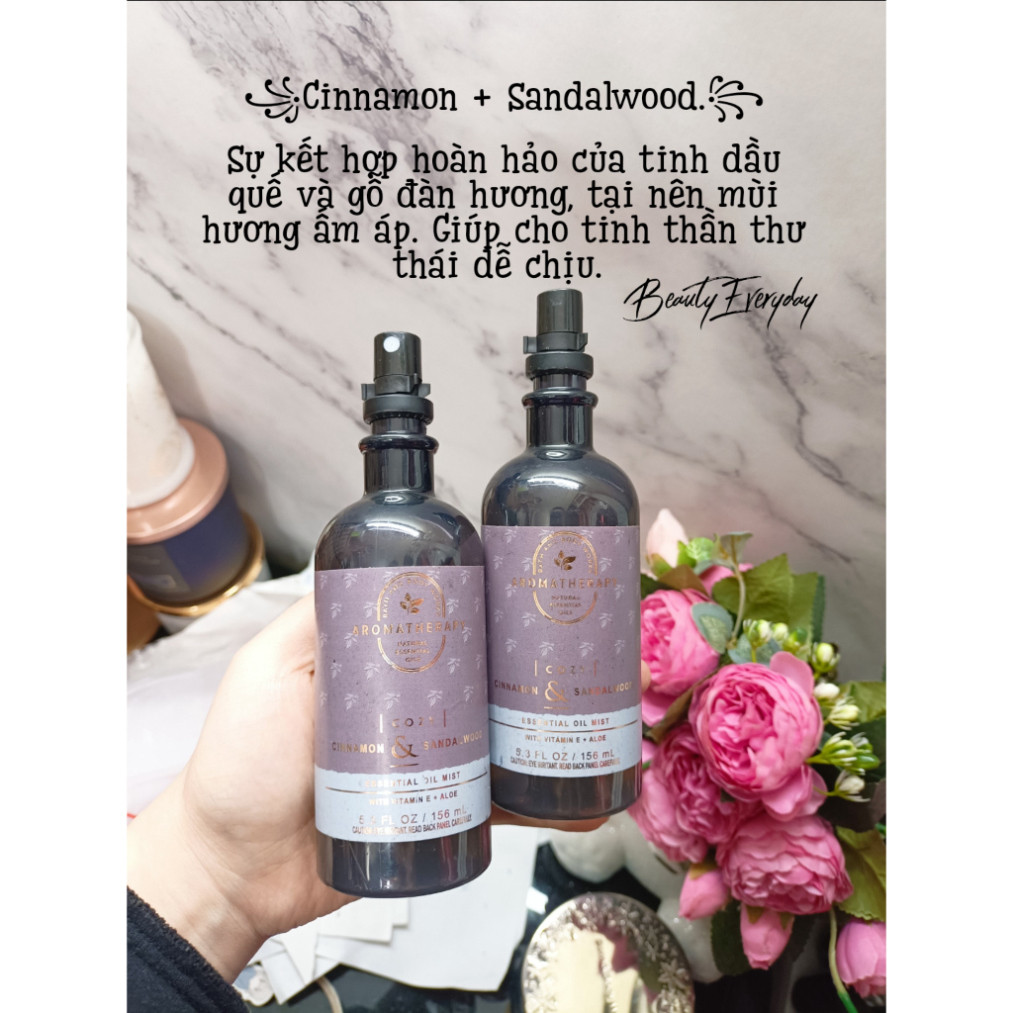R Xịt Gối Aromatherapy - Love: Cacao Rose - B ath & B ody Works 156ml R