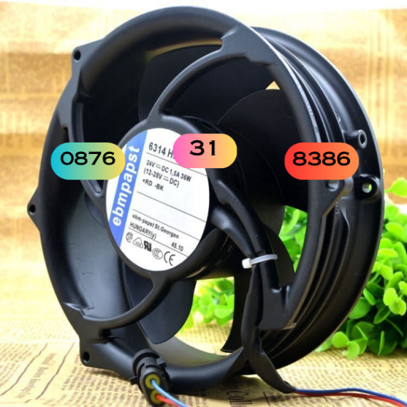 6314hr 6314HU Quạt chống nước làm mát ABB 24V ACS510 chính hãng 36W