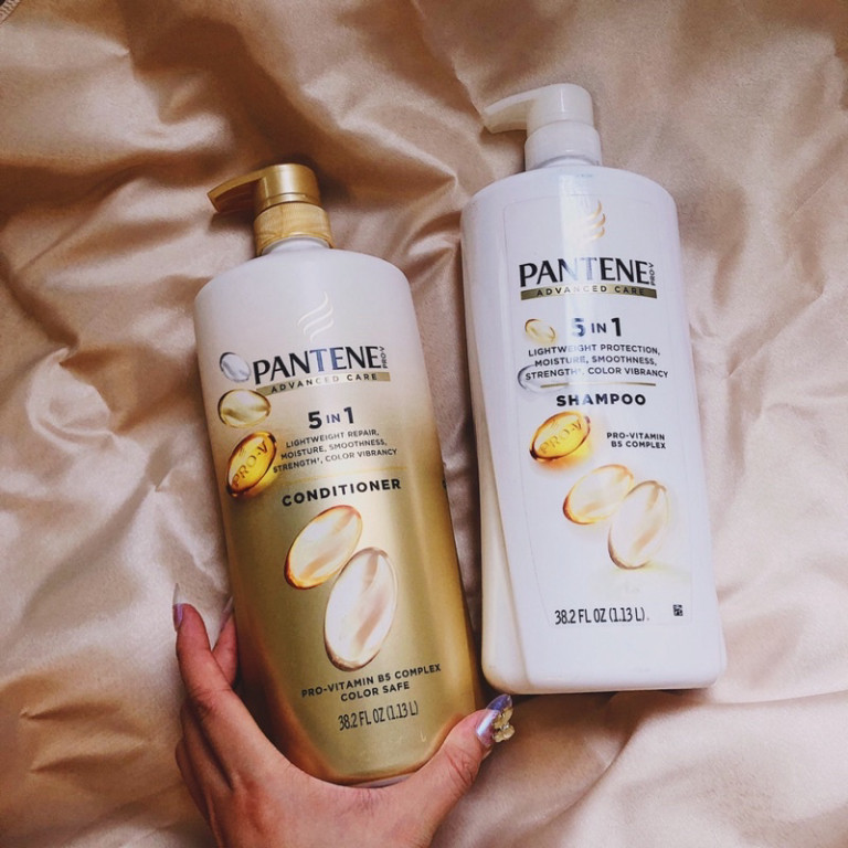 Y Dầu gội xả pantene 5 in 1 phục hồi tóc hư tổn 1.13 lít Mỹ Y