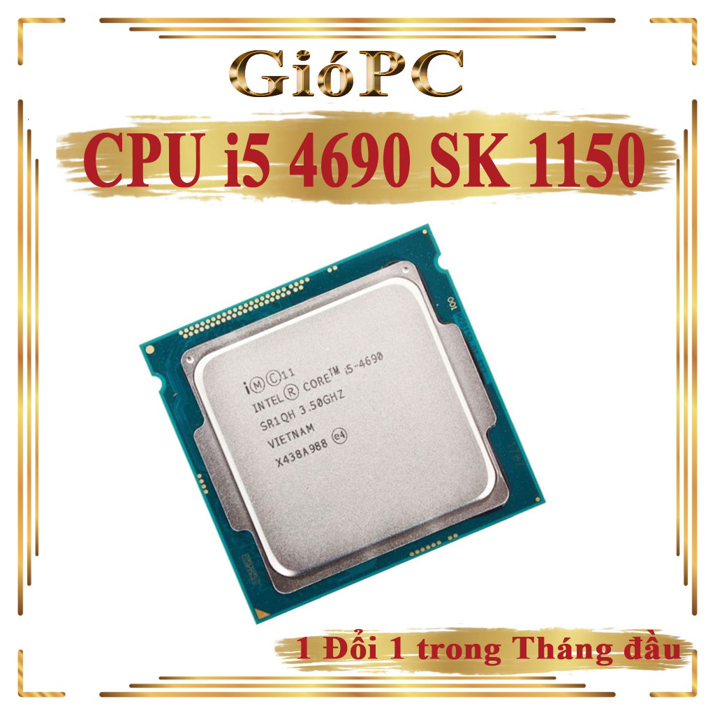 CPU i5 4590,4570 Chip core i5 4590, 4570, i5 4690 .Cpu i3 4160/4330…CPU chạy socket 1150/Main H81, B