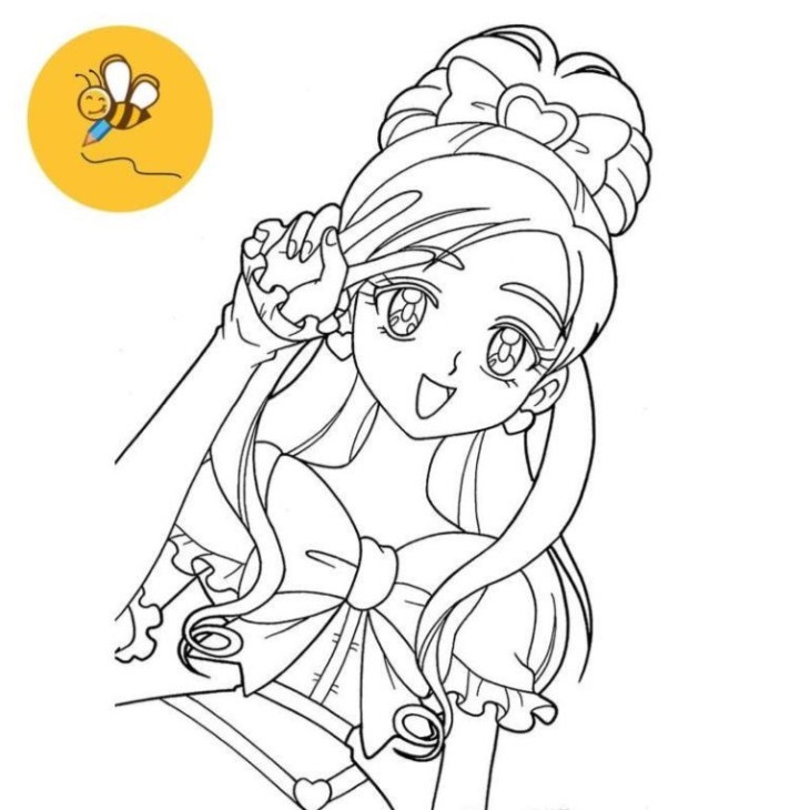 Bộ 50 tranh tô màu công chúa khổ A4  - Đồ Chơi Giấy A4, A5