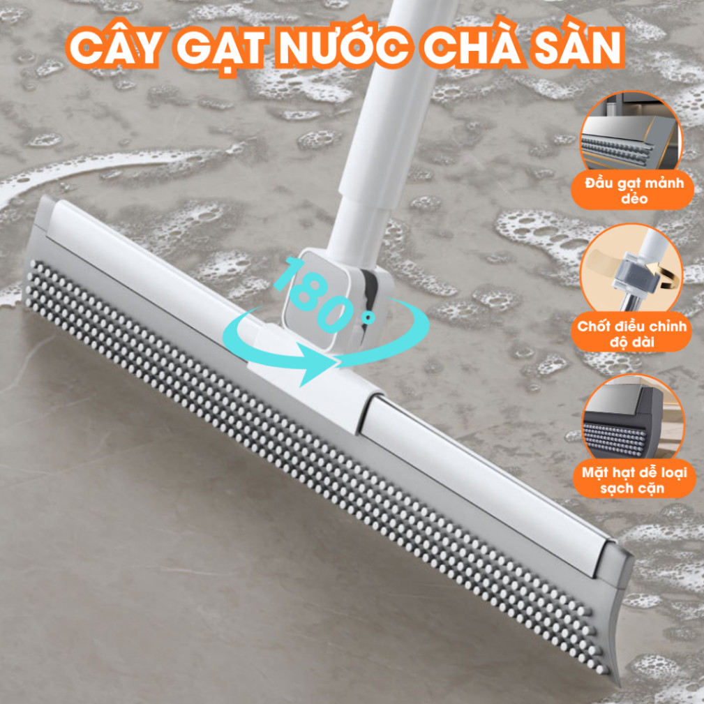 Cây gạt nước chà sàn đa năng, Chổi gạt nước sàn nhà, cây gạt nước nhà tắm My Home - CS02