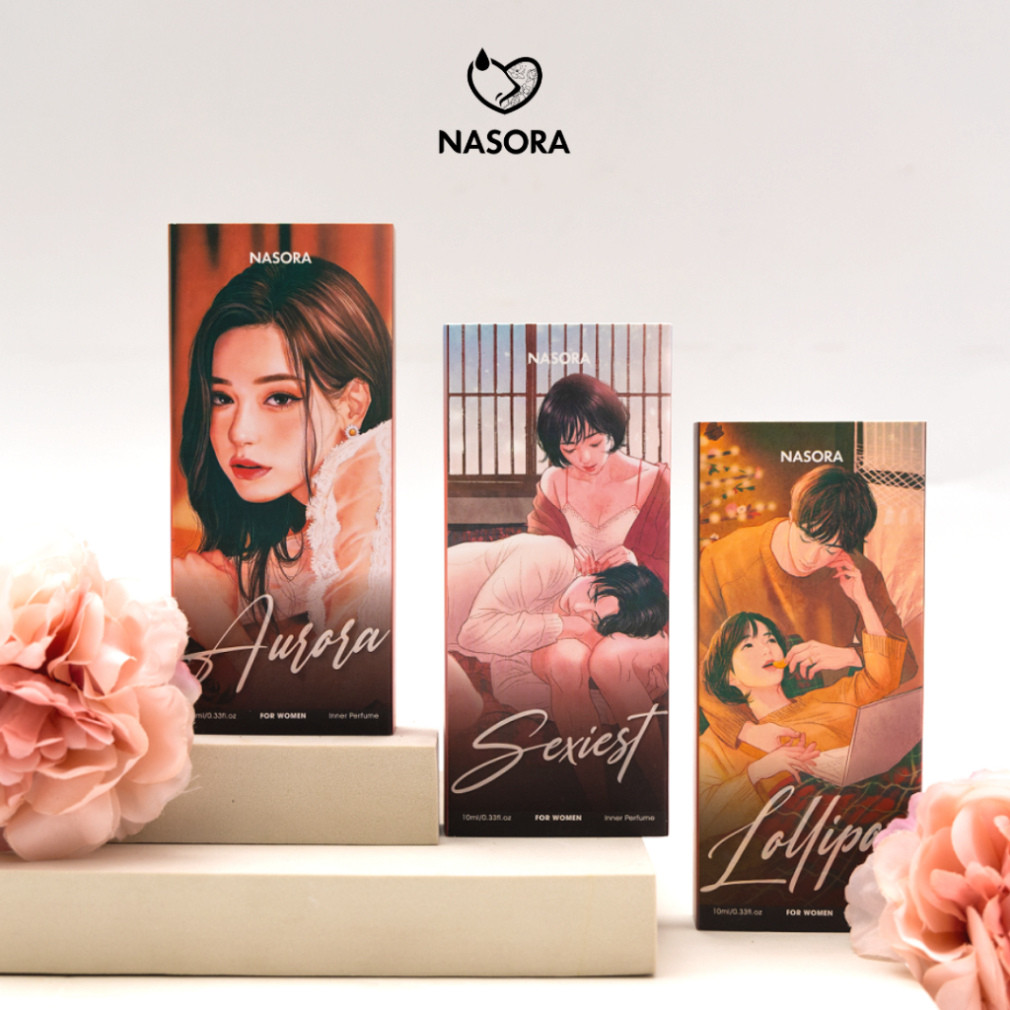 I Nước hoa vùng kín nữ NASORA quyến rũ, thơm lâu chai 2ml và 10ml I