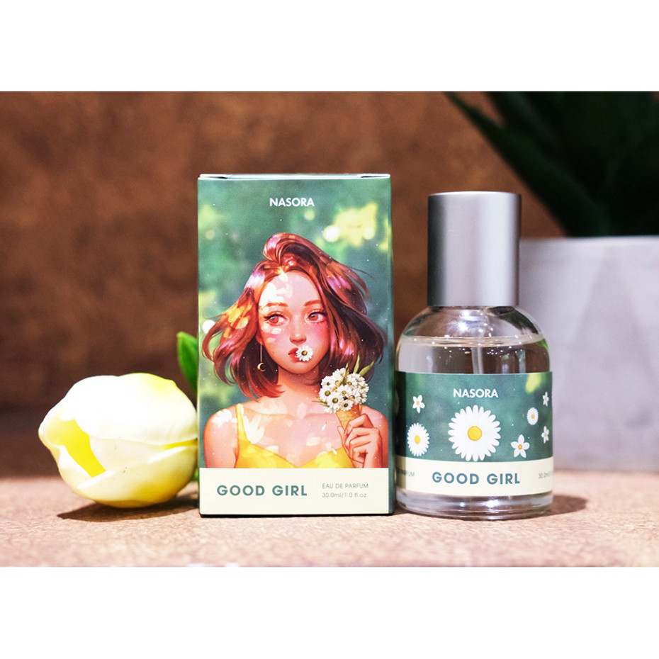 I Nước Hoa Nữ GOOD GIRL NASORA 30ML Hương Thơm Ngọt Ngào, Trong Trẻo, Nguyên Liệu Từ Pháp, Dạng Xịt 