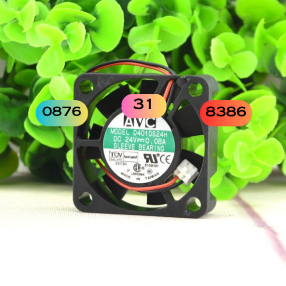 Quạt làm mát siêu bền AVC Qihong 4010 4cm 24V 0.08A D4010S24H chính hãng