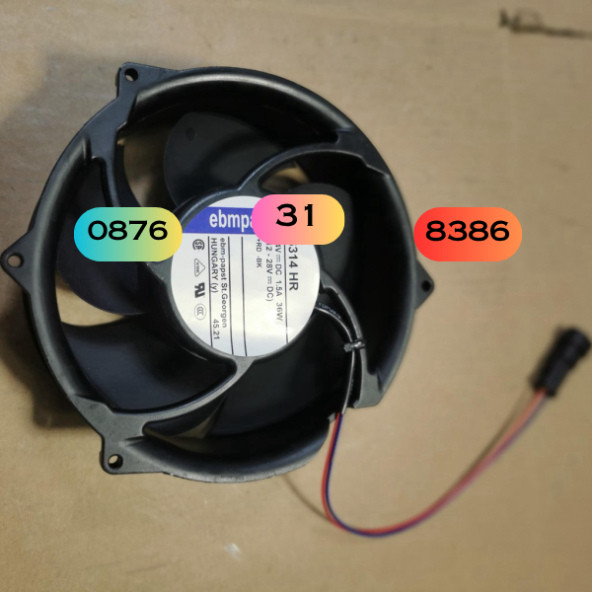 6314hr, 6314hu Chính Hãng Ebmpapst 24V Acs510 Biến Tần ABB Quạt Tản Nhiệt Chống Nước