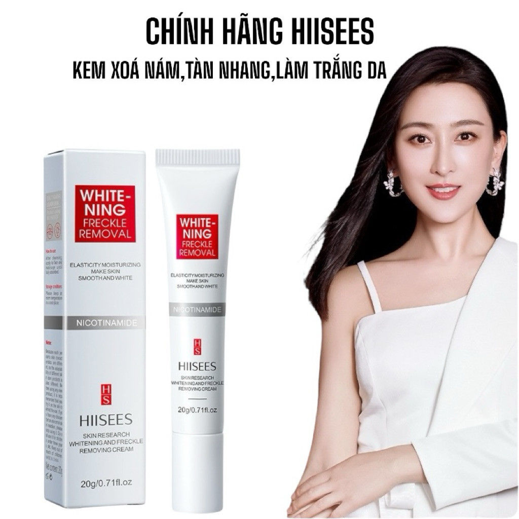 HIISEES CHÍNH HÃNG. Kem Dưỡng Ẩm, Làm Trắng Da, Dưỡng Da, Xóa Nám, Dưỡng Ẩm Ban Ngày 20g@@