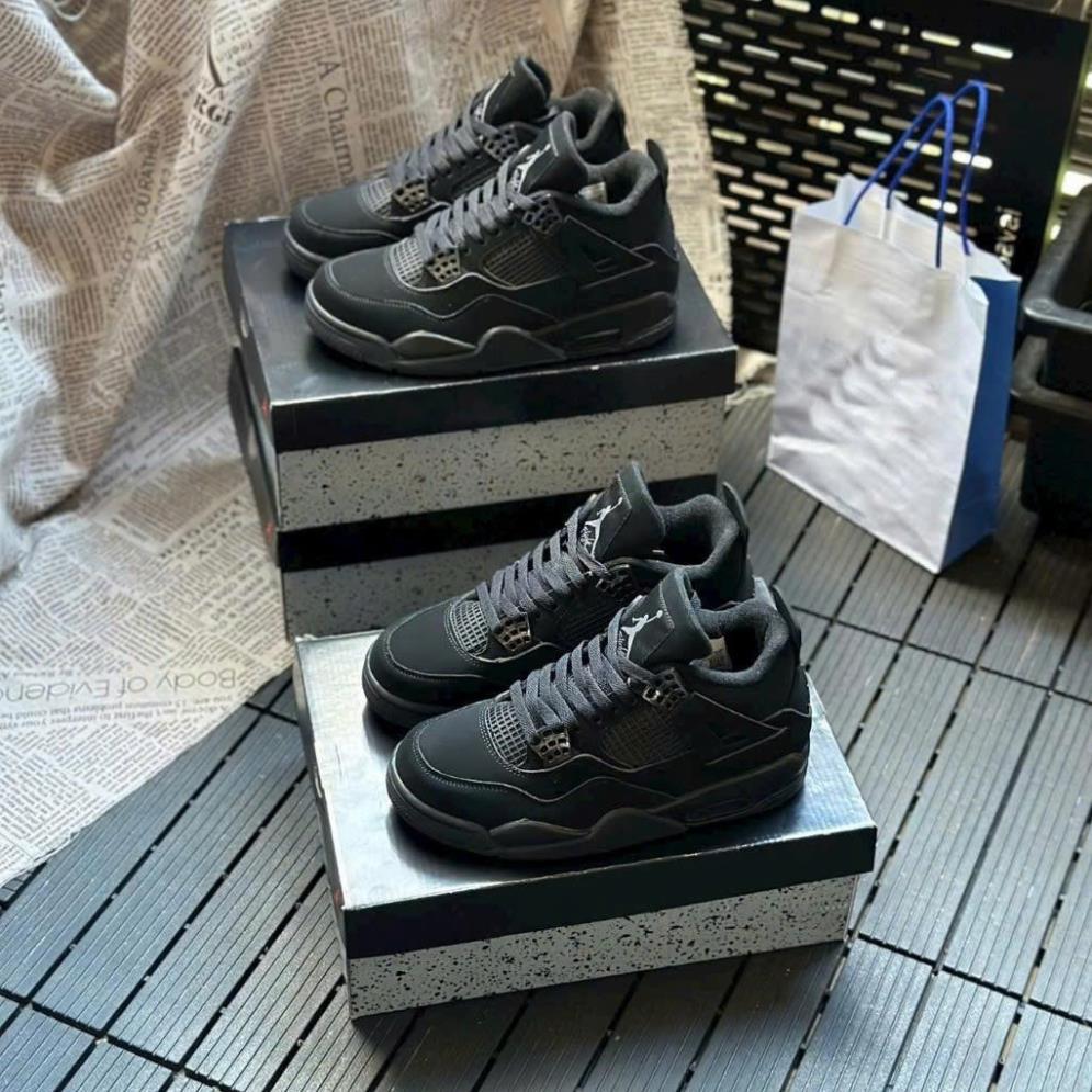 Giày Thể Thao Jd4 Black Cat,Jd4 Full Đen Hàng Có Sẵn Hàng Cao Cấp
